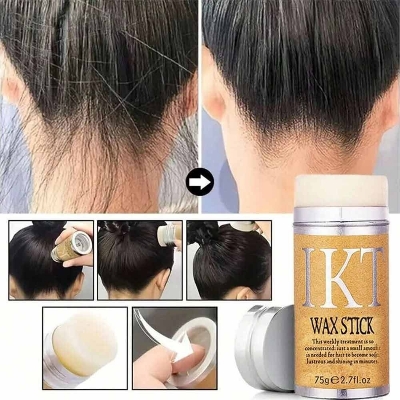 Picture of IKT Hair Wax Stick 75g for Both Men & Women for Damaged Hair Frizz Control Long Lasting Time-saving Styling Solution for Unisex