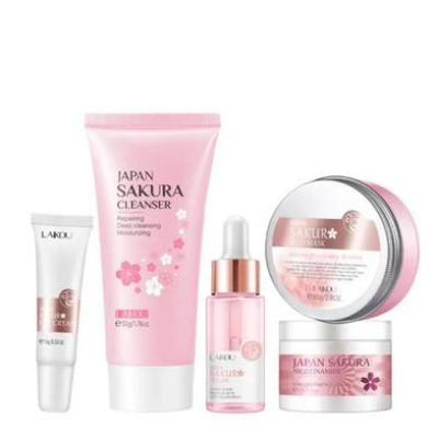 Picture of Japan Sakura Skin care Set || LAIKOU Skin care 5pcs combo pack