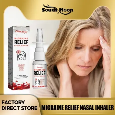 Picture of South Moon Migraine Relief Nasal Inhaler Head Pain Treatment Medical Spray Chinese Medicine for Anxiety Nerve Relax Care-30ml