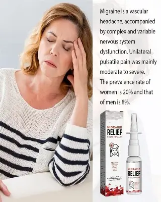 Picture of South Moon Migraine Relief Nasal Inhaler Head Pain Treatment Medical Spray Chinese Medicine for Anxiety Nerve Relax Care-30ml