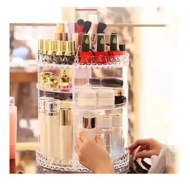 Picture of Cosmetics Organizer 360 Degree Diamond Rotatable Cosmetics Storage Box