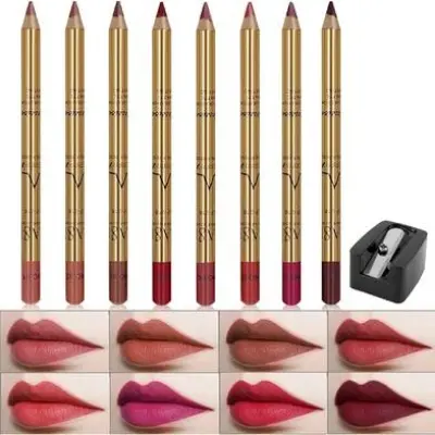 Picture of Imagic 8-Color Lipliner Pencil Long Lasting Waterproof Professional Soft Smooth Colorful Matte Lipstick Cosmetics Makeup Tool