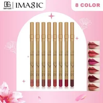 Picture of Imagic 8-Color Lipliner Pencil Long Lasting Waterproof Professional Soft Smooth Colorful Matte Lipstick Cosmetics Makeup Tool