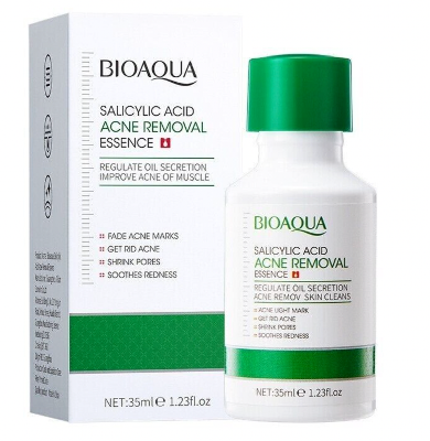 Picture of BIOAQUA Salicylic Acid Shrink Pores Face Serum Oil Control Remove Acne Blackheads Dark Spot Whitening Moisturizing Skin Care Essence -35ML