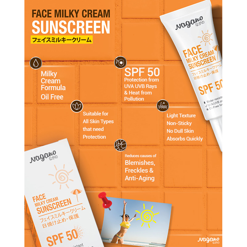 Picture of Nagano Face Milky Cream Sun Screen-20ml (Made in Thailand)