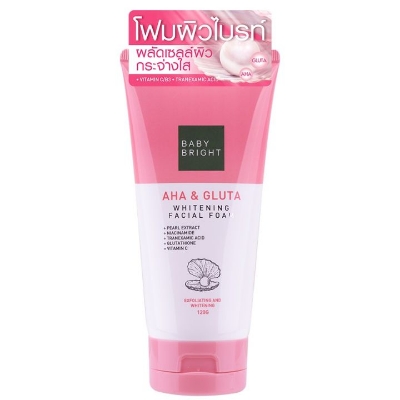 Picture of BABY BRIGHT AHA & GLUTA WHITENING FACIAL FOAM 120G (Made In Thailand)