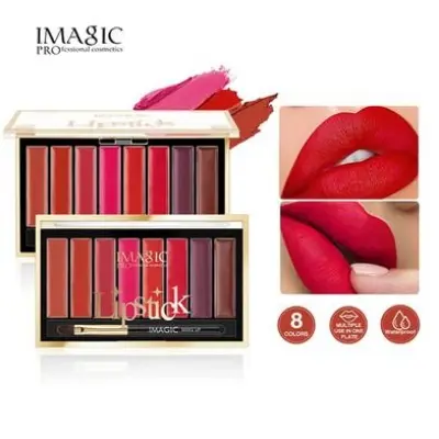 Picture of IMAGIC Matte Lipstick Mousse Waterproof Long Lasting Liptint Palette 8 Colors