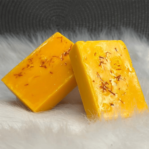 Picture of Hand Made Real Saffron Goat Milk Bar Soap -90g