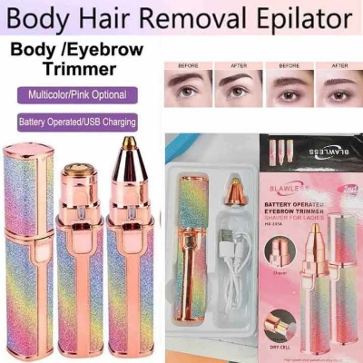 Picture of 2-in-1 Lady Shaver Flawless Eyebrow Trimmer