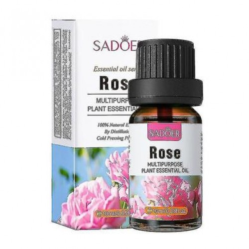 Picture of SADOER Rose Multipurpose Plant Essential Oil Moisturizing Skin Rejuvenation Lock Water-10ml
