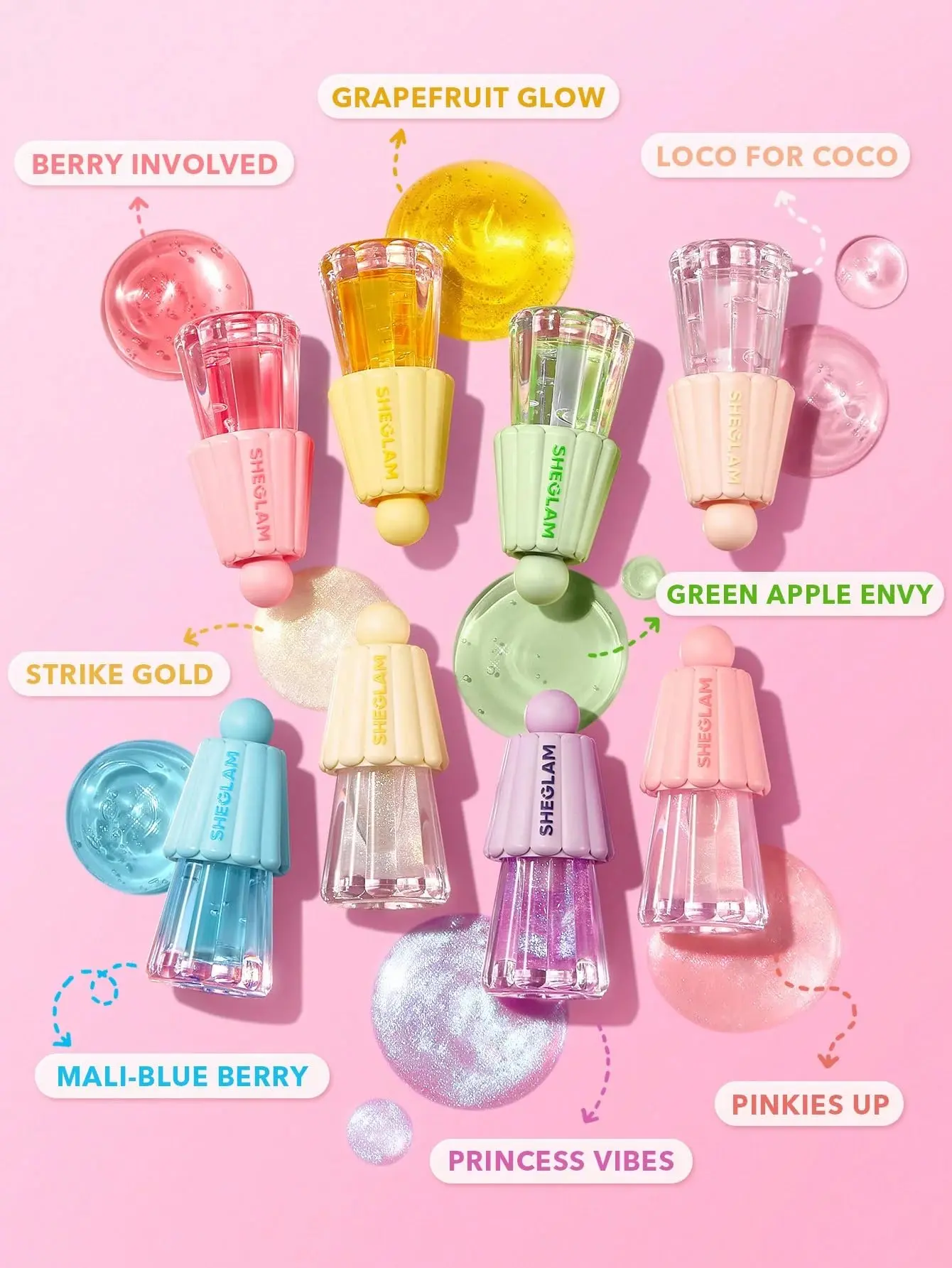Picture of SHEGLAM Jelly Wow Hydrating Lip Oil 6 color (1pis)