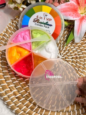 Picture of 6 in 1 Vip Rainbow Combo Face Pack - 500 gm