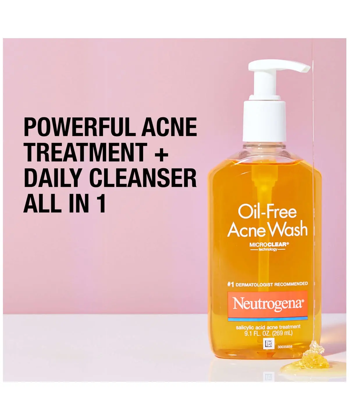 Picture of Neutrogena Oil-Free Acne Wash 177ml