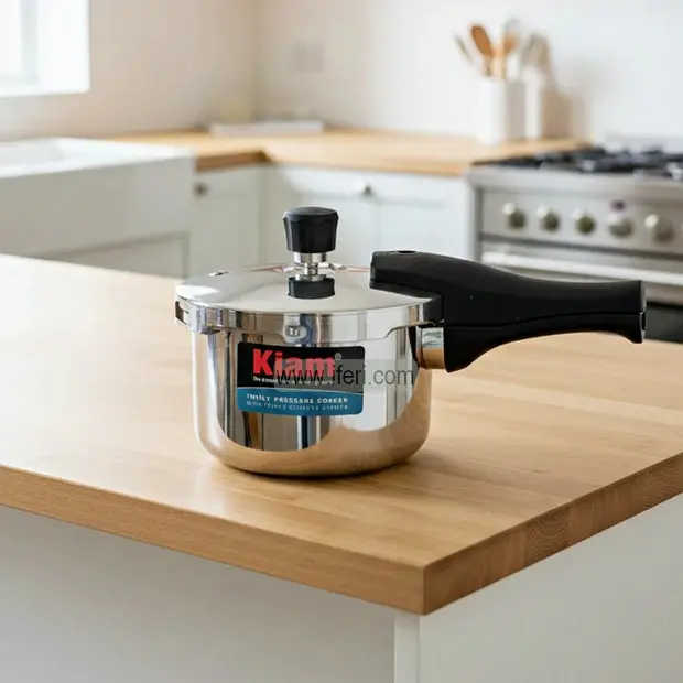 Picture of Kiam Premium Outer Lid Tri Ply Stainless Steel Pressure Cooker-5.5 ltr (5 Years Official Brand Warranty)