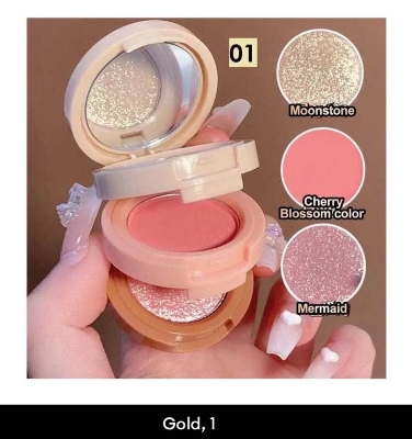 Picture of Miss Lara Blush & Highlighter 3 in 1..Shade : 01