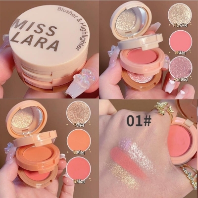 Picture of Miss Lara Blush & Highlighter 3 in 1..Shade : 01