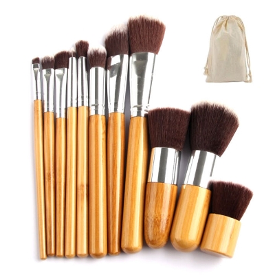 Picture of Beakley Bamboo makeup brush set-11pcs