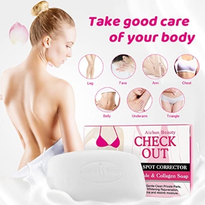 Picture of Aichun Collagen Soap Dark Spot Corrector Whitening Soap Clean Private Parts Remove -40gm