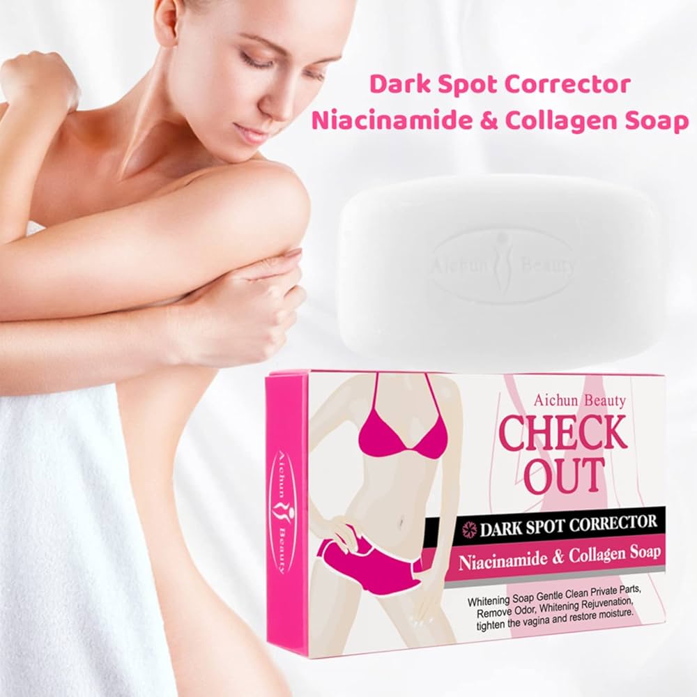 Picture of Aichun Collagen Soap Dark Spot Corrector Whitening Soap Clean Private Parts Remove -40gm