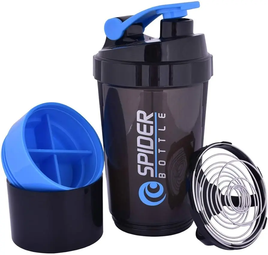 Picture of Stay Hydrated and Energized with the Spider Shaker Bottle Perfect for Gym - A Convenient Way to Mix Protein Shakes and Keep Going Through Your Workouts