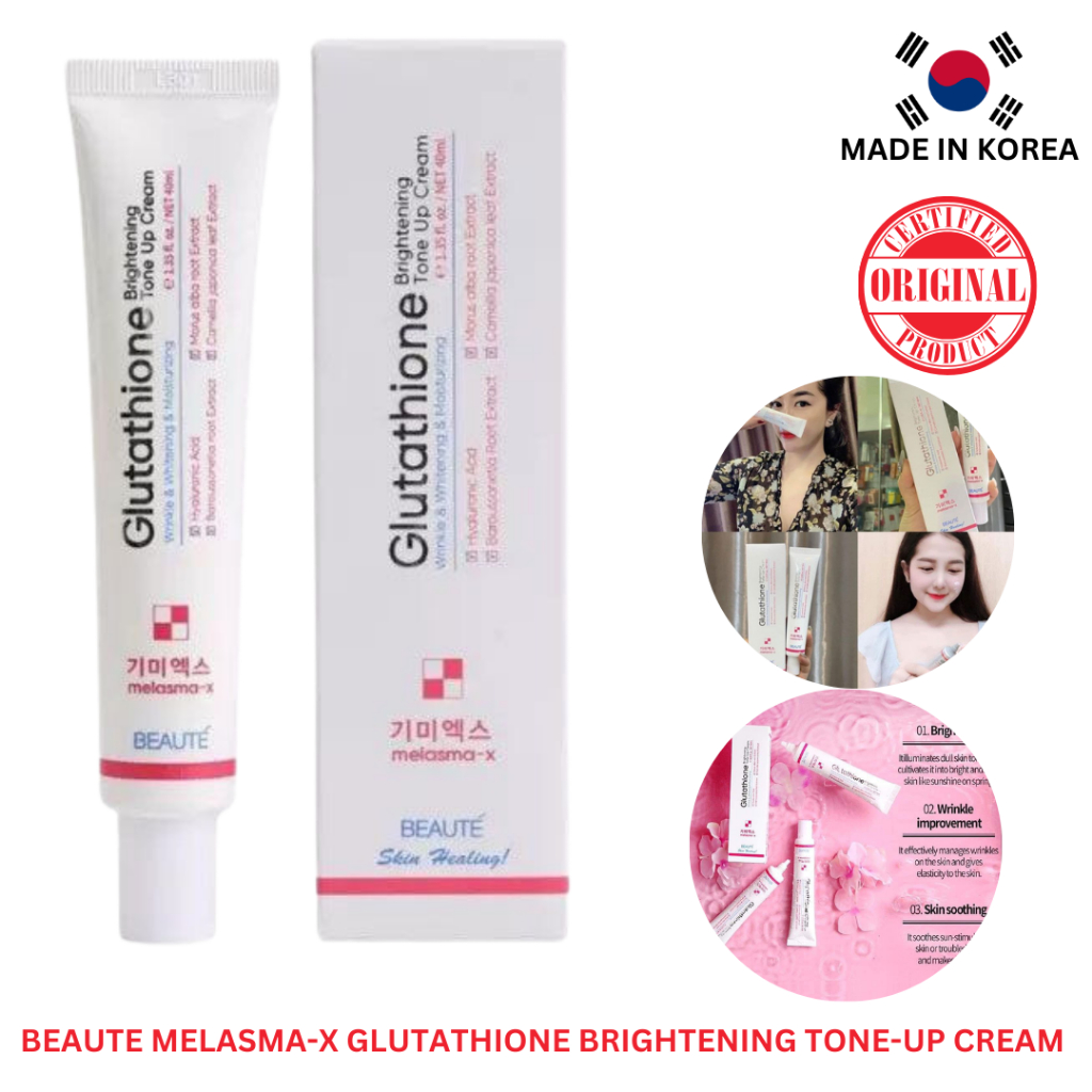 Picture of Beaute Melasma-X Glutathione Brightening Tone Up Cream 45ml / Beaute Melasma-X 3D Whitening Clinic Renewal Cream 40gm | Korea