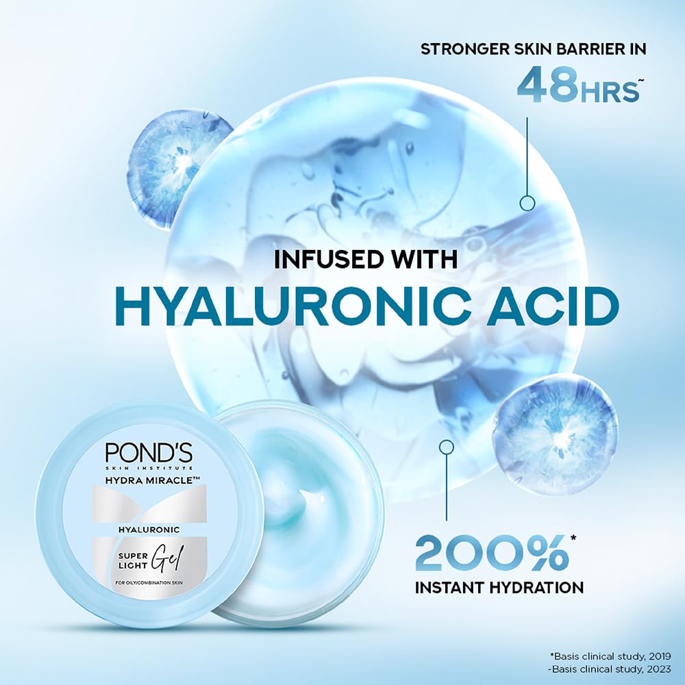 Picture of Ponds Super Light Gel with Hyaluronic Acid + Vitamin E -100ml