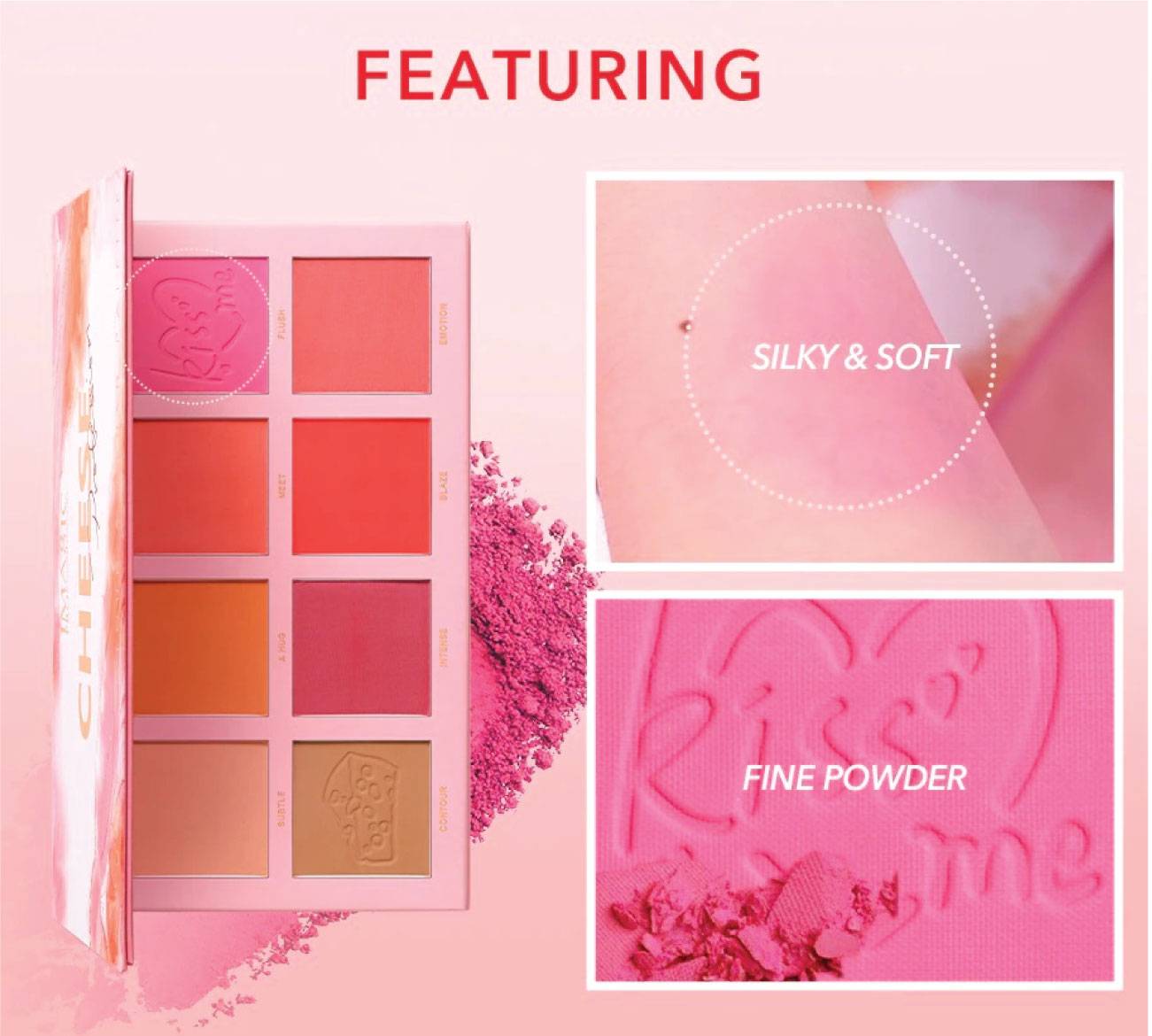 Picture of Imagic Cheese profession 8 color contour & Blush Palette