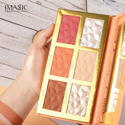 Picture of IMAGIC মেকাপ কম্বো সেট 6 Color Highlight Blush and Contour Palette