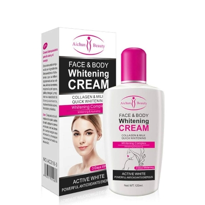 Picture of Aichun Face & Body Whitening Cream, Collagen & Milk Quick Whitening Complex - 120m