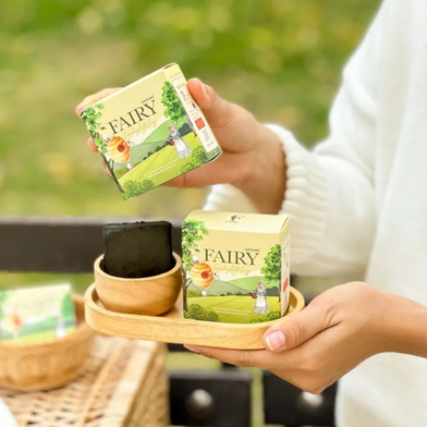 Picture of Fairy Scrub Gluta Soap Bar Coffee Green Tea Brightening Smooth Soft Skin 50g