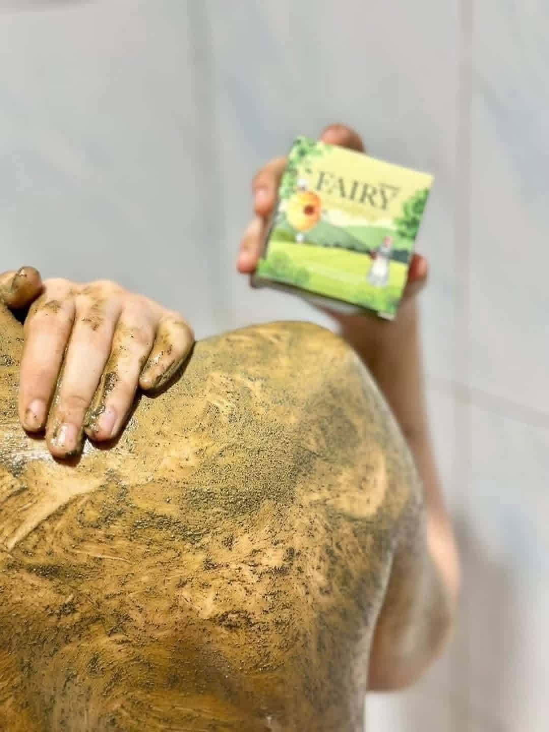 Picture of Fairy Scrub Gluta Soap Bar Coffee Green Tea Brightening Smooth Soft Skin 50g