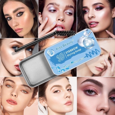 Picture of KISS BEAUTY EYEBROW SOAP WAX WITH BRUSH WATERPROOF EYEBROW STYLING SOAP