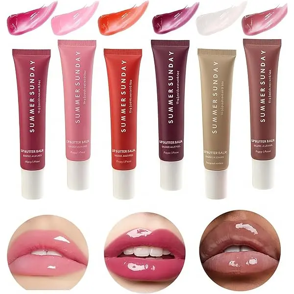 Picture of Summer Sunday Moisturising Mirror Lip Glaze Balm Care Smooth Lip Lines Lasting Nourishment Women Daily Care Makeup Lip Care