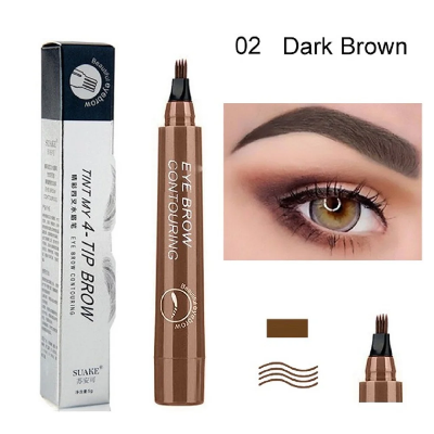 Picture of TINT MY 4-TIP BROW Liquid Eyebrow Pencil Waterproof -#02 DARK BROWN