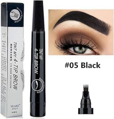 Picture of TINT MY 4-TIP BROW Liquid Eyebrow Pencil Waterproof -#05 Black