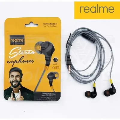 Picture of Realme Buds 2 Stereo Earphone for All Android mobile supported- 10 pcs Grey
