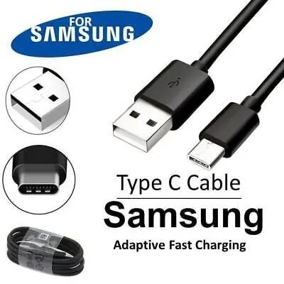 Picture of Fast Charging Data Type C to USB Cable for Samsung- 10 piece Black