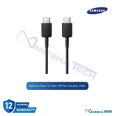 Picture of Exceptional Quality - SAMSUNG Type C to Type C fast Charging USB Cable- Black - Break Trend - Sleek Usage Black