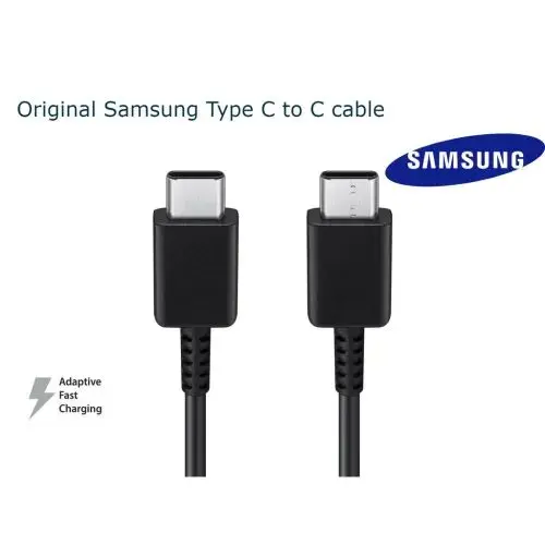 Picture of Exceptional Quality - SAMSUNG Type C to Type C fast Charging USB Cable- Black - Break Trend - Sleek Usage Black