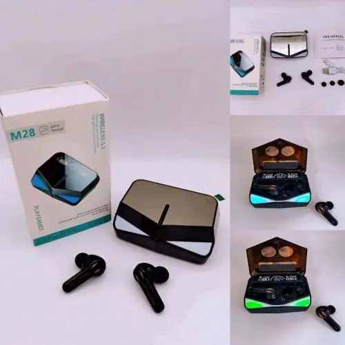 Picture of M28 TWS Bluetooth Earphones Wireless Headphones - Bluetooth Headphone Multicolor