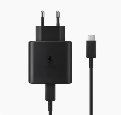 Picture of Original Samsung 45W PD Charger  Type-C To Type-C Travel Adapter(Only Adapter) Black