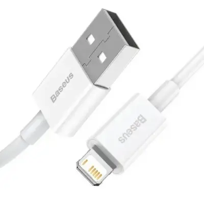Picture of Baseus Superior Series Fast Charging USB to iP 2.4A Data Cable White