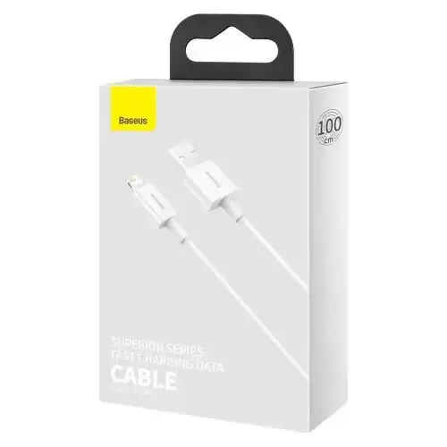 Picture of Baseus Superior Series Fast Charging USB to iP 2.4A Data Cable White