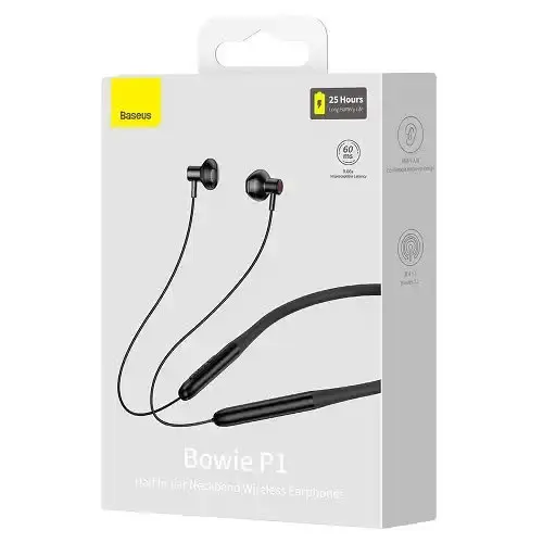 Picture of Baseus Bowie P1 Half-In-ear Neckband Wireless Earphone(Global Version) Black