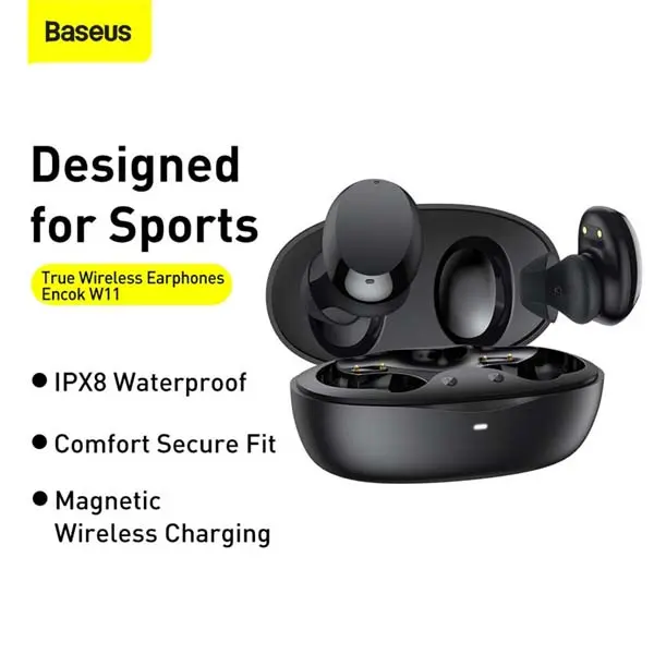 Picture of Baseus Encok W11 True Wireless Earphones Black