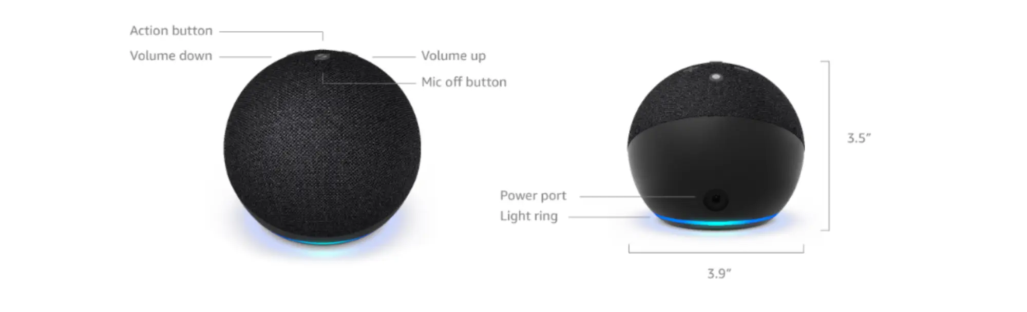 Picture of Echo Dot 5Th Gen Smart Speaker With Bigger Sound - Motion Detection - Temperature Sensor And Alexa - Blue 