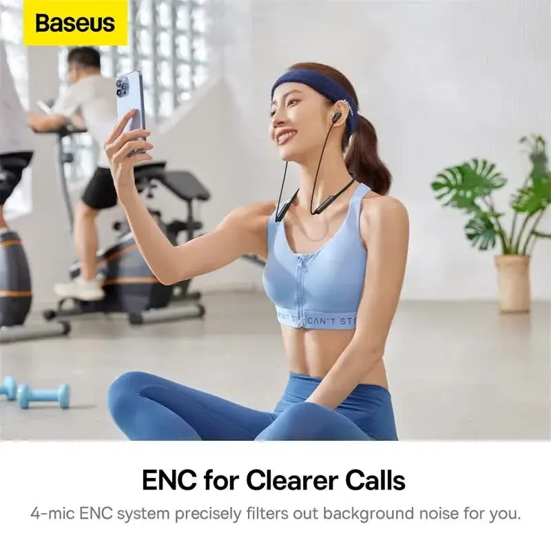 Picture of Baseus Bowie U2 Pro Neckband Noise-Cancellation Wireless Earphones Black