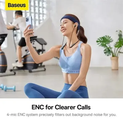 Picture of Baseus Bowie U2 Pro Neckband Noise-Cancellation Wireless Earphones Black