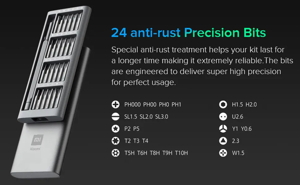 Picture of Xiaomi Mijia Wiha 24 in 1 Precision Screwdriver Kit Black