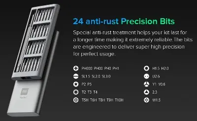 Picture of Xiaomi Mijia Wiha 24 in 1 Precision Screwdriver Kit Black
